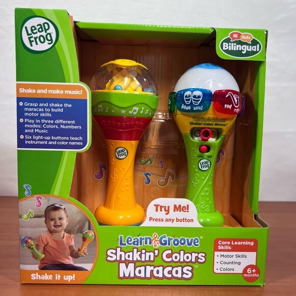 Leap Frog Learn & Groove Bilingual Shakin' Colors Maracas 6+ Month Toy
